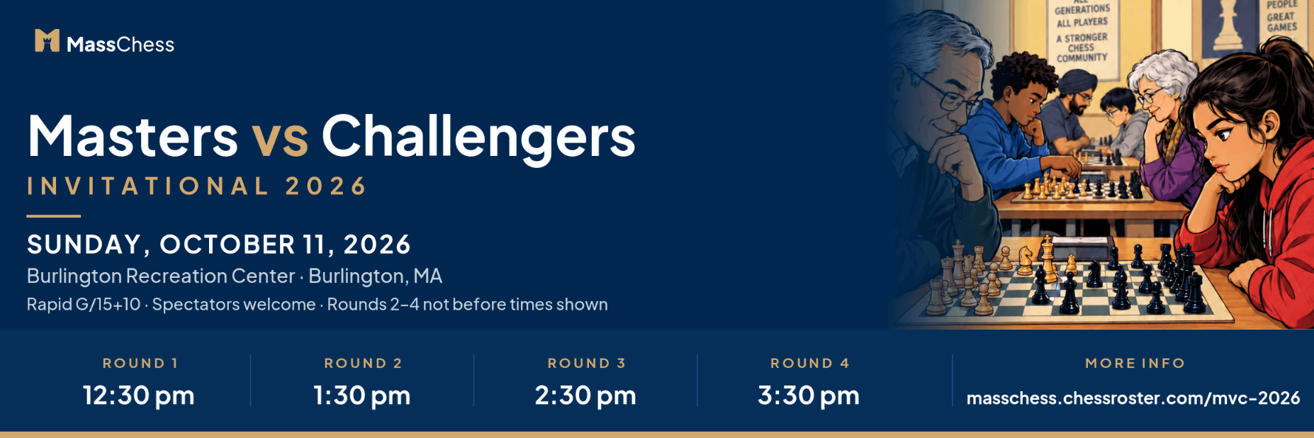 Masters vs. Challengers 2026 banner